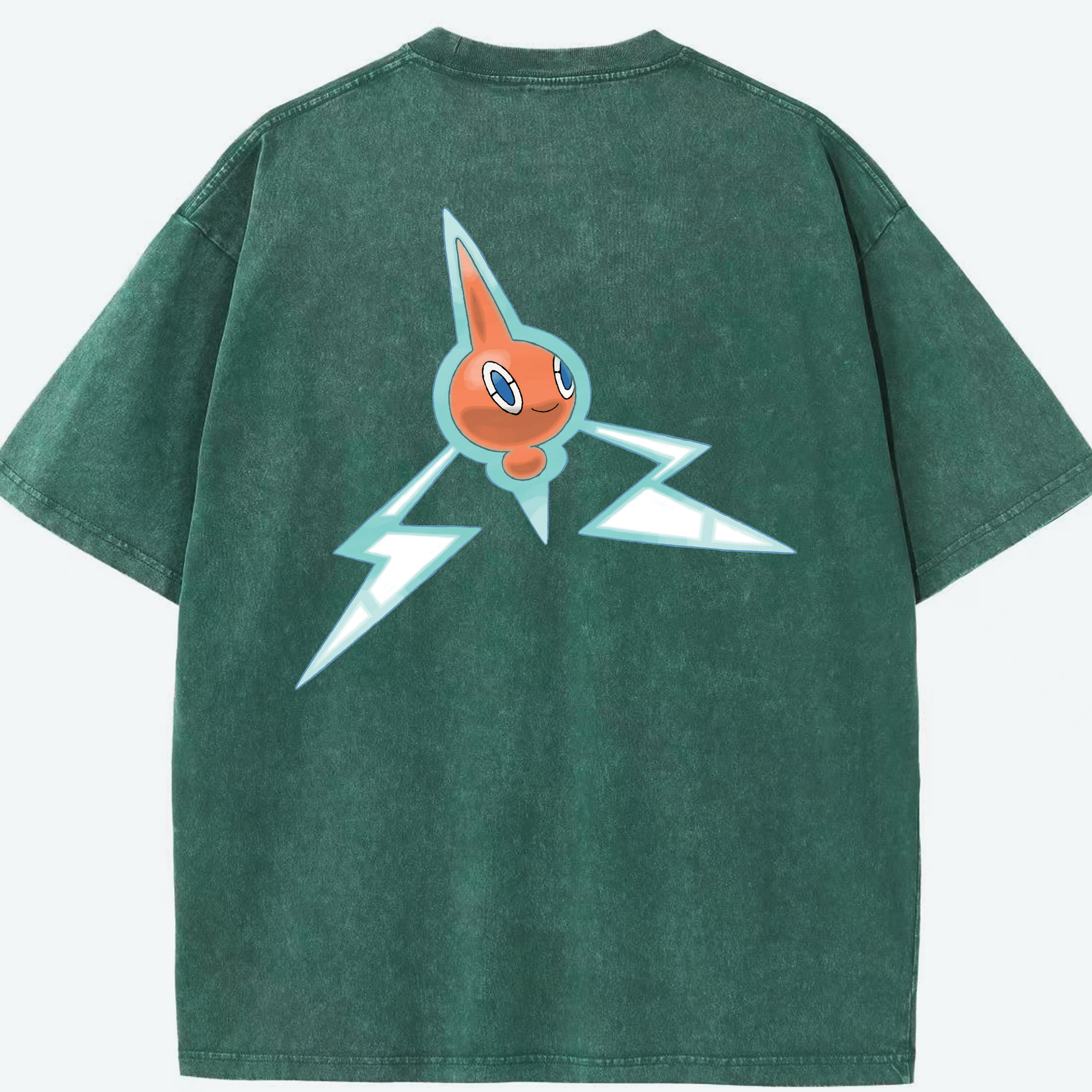 （画像用） ポケットモンスター Pokémon 綿100% ヴィンテージ風 半袖Tシャツ（背面プリント）